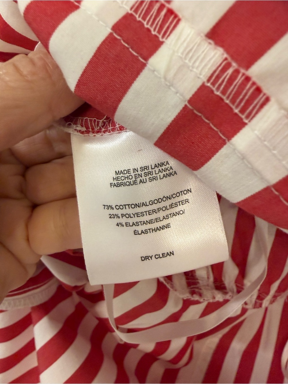 Jones New York NWT Red White Striped Midi Shirt Dress XS - Picture 8 of 10